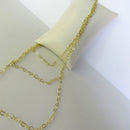 Colar Triplo De Coração Banhado Em Ouro 18k Cor:dourado