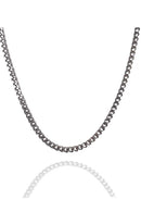 Colar Corrente Grumet 5mm Aço Inox Masculino Cor:prateado