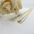 Colar Pingente Cruz Com Detalhe De Zircônia Banhado Em Ouro 18k Cor:dourado