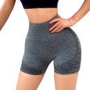 Short  Academia Levanta Bumbum Sem Costura Corrida Cor:azul