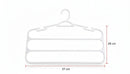 Cabide Branco Para Calças 3 Divisórias Reforçado Organiza Closet Luxo