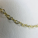 Choker Com Coração Vazado Pequeno Interligado Banhado Em Ouro 18k Cor:dourado