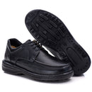 Sapato Casual Conforto Couro Preto - RT8002FLOPTO