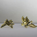 Brinco Duo Com Brincos Religiosos Banhado Em Ouro 18k Cor:dourado