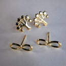Duo Arvore Da Vida E Infinito Banhado Em Ouro 18k Cor:dourado