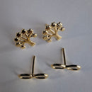 Duo Arvore Da Vida E Infinito Banhado Em Ouro 18k Cor:dourado