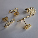 Duo Arvore Da Vida E Infinito Banhado Em Ouro 18k Cor:dourado