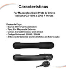 Par Maçanetas Diant Preto C/ Chave Santana G2 98 A 06 4 Ptas - UN / 2