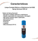 Limpa Contato Elétrico E Eletrônicos Spray Aerossol 300 Ml
