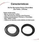 Kit Par Borrachas Porta E Porta Mala Clio Todos 2 Portas - UN / 3