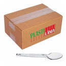Colher Plástica Sobremesa Plastilânia Cristal 1000 Unidades