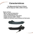 Par Maçaneta Ext Preto C/ Chave Gol G3 Special 99 A 05 2 Pts - UN / 2