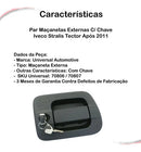 Par Maçanetas Externas C/ Chave Iveco Stralis Tector Após 11