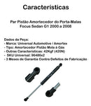 Par Amortecedor Do Porta-malas Focus Sedan G1 2000 A 2008