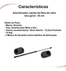 Amortecedor Capota De Fibra De Vidro Uso Geral - 300 Mm