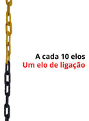 80 Mt Corrente Plástica Isola Calha Chuva Elo P Zebrada