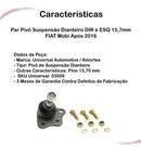 Par Pivô Suspensão Dianteiro Dir E Esq 13,7mm Mobi Após 2016