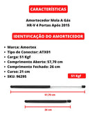 Amotecedor Da Tampa Traseira Do Porta Malas Hr-v Após 2015