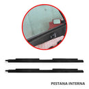 Kit Pestana Vidro Borracha Externa Interna Uno Elba Prêmio