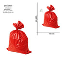 Saco De Lixo 40l Reforçado Vermelho 20 Und