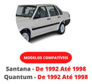 Par Maçaneta Externa Santana Friso Cromado Metal 1992 1998 - UN / 2