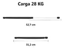 Par Amortecedores Capô Taurus 97 A 06