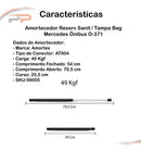 Amortecedor Porta-malas S/ Limp Bonanza Veraneio Após 68