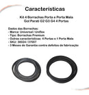 Kit 4 Borrachas Porta E Porta Mala Gol Parati G2 G3 G4 - UN / 5