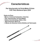 Par Amortecedor Do Porta-malas 52,6cm Palio Weekend Após 04