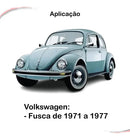 Kit Completo Manivela E Maçaneta Inter Cromado Fusca 71 A 77