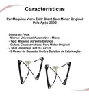 Par Máquina Vidro Elétr Diant S/ Motor Original Polo Após 02