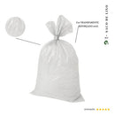 Saco De Lixo 300l Reforçado Transparente 100 Und