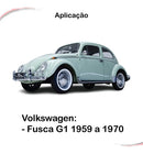 Kit Completo Manivela E Maçaneta Intern Cromado Fusca Até 70