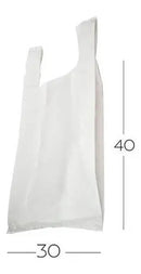 Sacola Plástica Reciclada Reforçada 30x40 Branca - 4 Kg