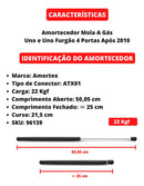 Amotecedor Da Tampa Traseira Do Porta Malas Uno Após 2010
