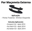 Par Maçaneta Externa Porta Traseira Ecosport G2 E Ka G3 - UN / 2