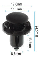 Grampo Fix P/choque Mitsubishi Diversos 10pcs