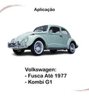 Par Maçaneta Interna Esportiva Preta Kombi G1 Fusca Até 77