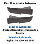 Par Maçaneta Interna Puxador Diant Esq Dir Agile 2009 2014 - UN / 2