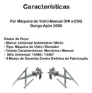 Par Máquina De Vidro Manual Dir E Esq Bongo Após 2006