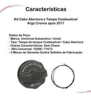 Kit Cabo Abertura E Tampa Combustivel Argo Cronos Após 2017