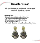 Par Pivô Inf Suspensão Pino 1,56cm Citroen C4 Louge Pallas