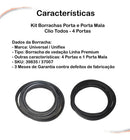 Kit Borrachas Porta E Porta Mala Clio Todos 4 Portas - UN / 5