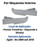 Par Maçaneta Interna Puxador Direita Esquerda Agile 09 A 14 - UN / 2