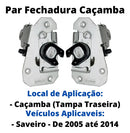 Par Fechaduras Caçamba Tampa Traseira Saveiro G2 G3 G4 G5 G6 - UN / 2