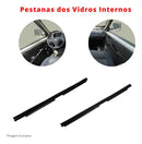 Jogo Kit Pestana Vidro Externa Interna Fiorino Uno Até 2013 - UN / 4