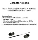 Par Amortecedor Mola à Gás Porta-malas Onix G1 2012 A 2019