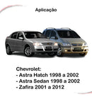 Kit Completo 4 Maçanetas Inter Cromadas Astra 98 A 02 Zafira