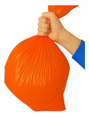 Saco De Lixo 60l Reforçado Laranja 20 Und