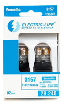 Lâmpada Led Automotiva Miniatura Vermelho Farol 180 Lumens